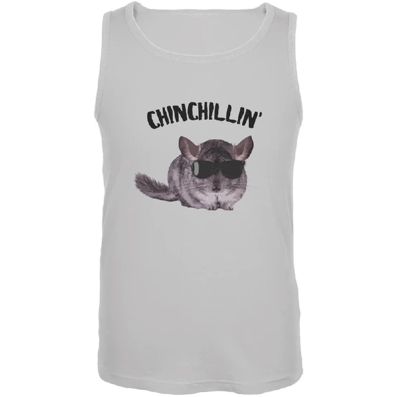 Linen T-ShirtsChinchillin Chinchilla White Adult Tank Top