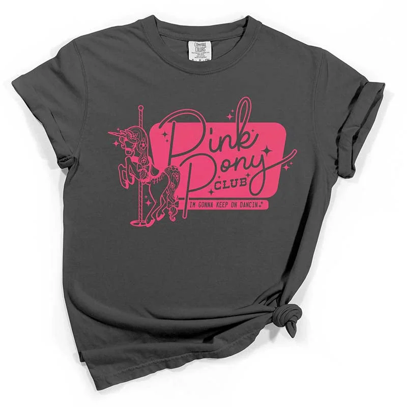 Pink Pony Club Short Sleeve T-ShirtBoat Neck Short Sleeve Tops