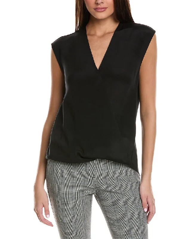 Designer Shirts3.1 Phillip Lim Draped Silk Blouse