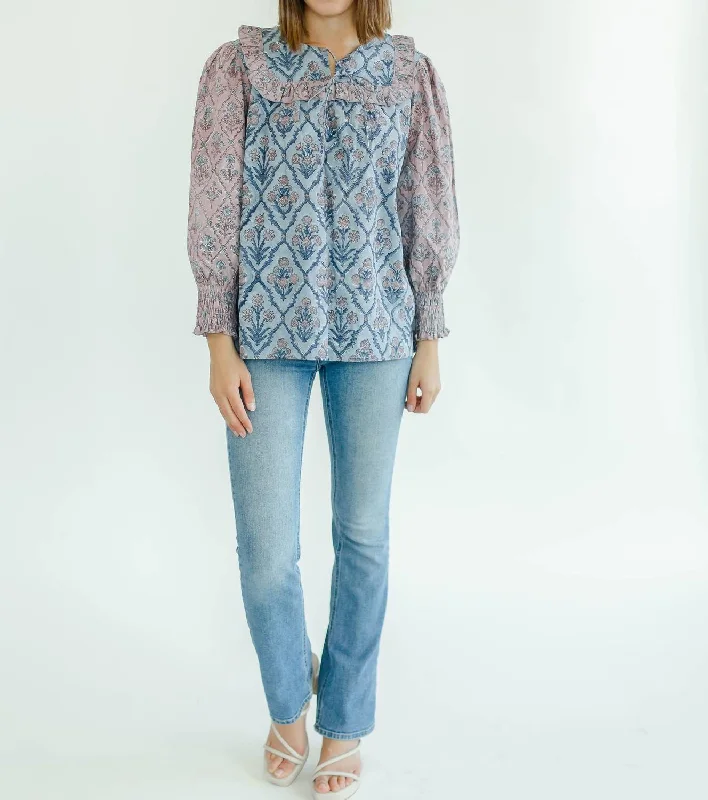 Rayon ShirtsIvy Blouse In Cloud