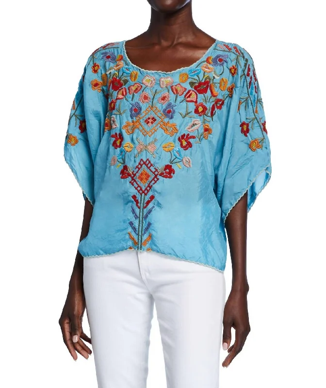 Recycled Fabric ShirtsLombriga Cupra Blouse In Coastal