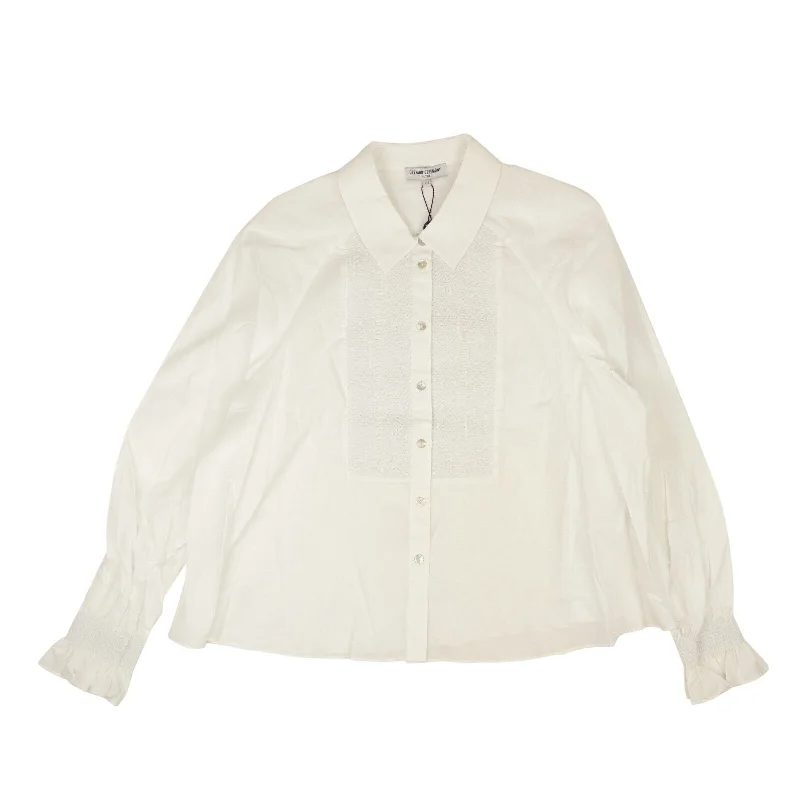 Cultural ShirtsOpening Ceremony L/S Smocked Blouse - White