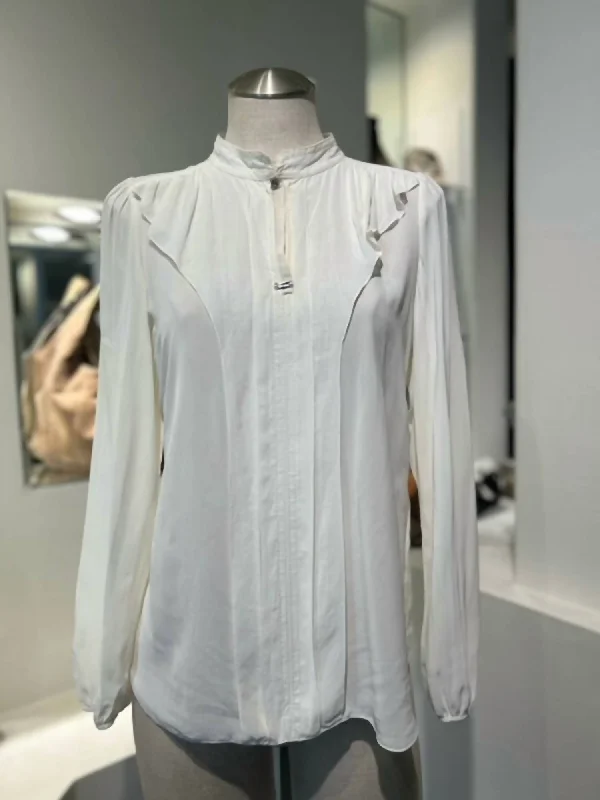 Casual ShirtsValoont Transparent Blouse In Cream