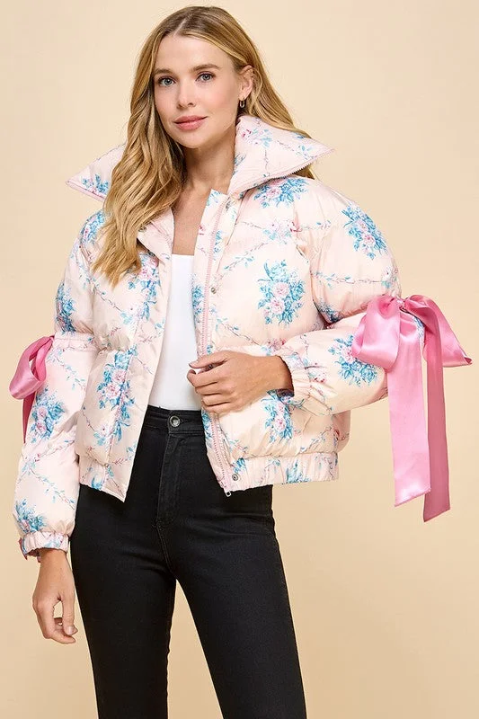 Winter JacketsFloral Puffer Jacket