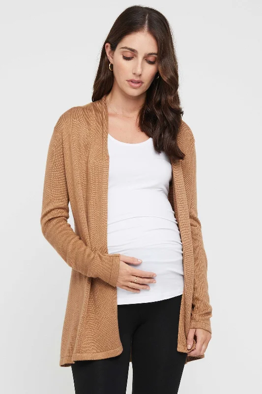 Lounge JacketsDuster Maternity Jacket - Camel