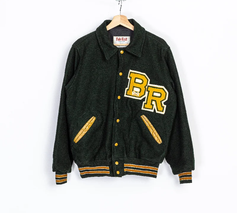 High-Fashion Jackets70s Varsity Tennis Letterman Jacket - Men's Medium