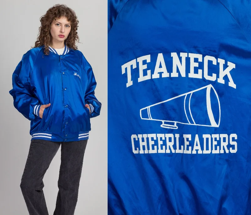 Streetwear Jackets80s Teaneck Cheerleaders Satin Varsity Jacket - Men's XL