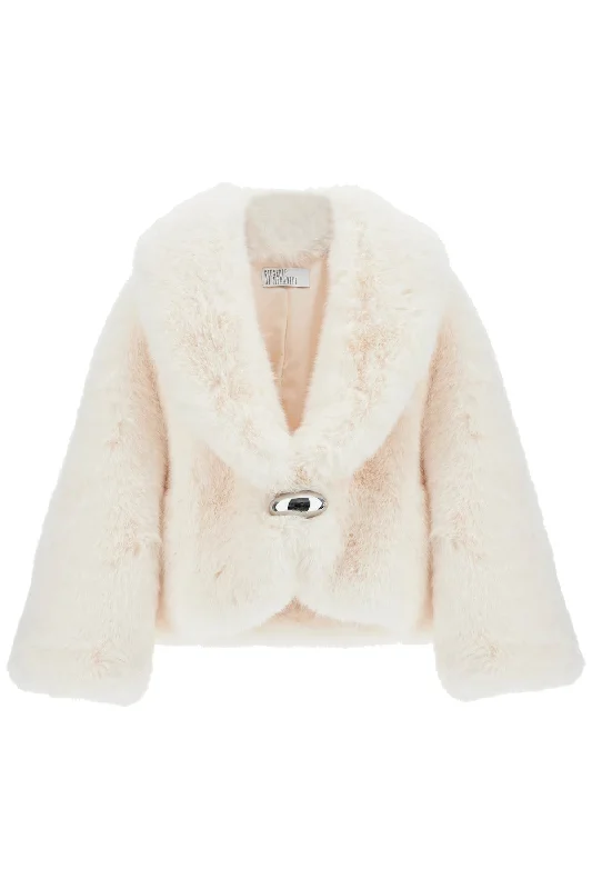 Fishing JacketsGiuseppe Di Morabito Women's Short Faux Fur Jacket