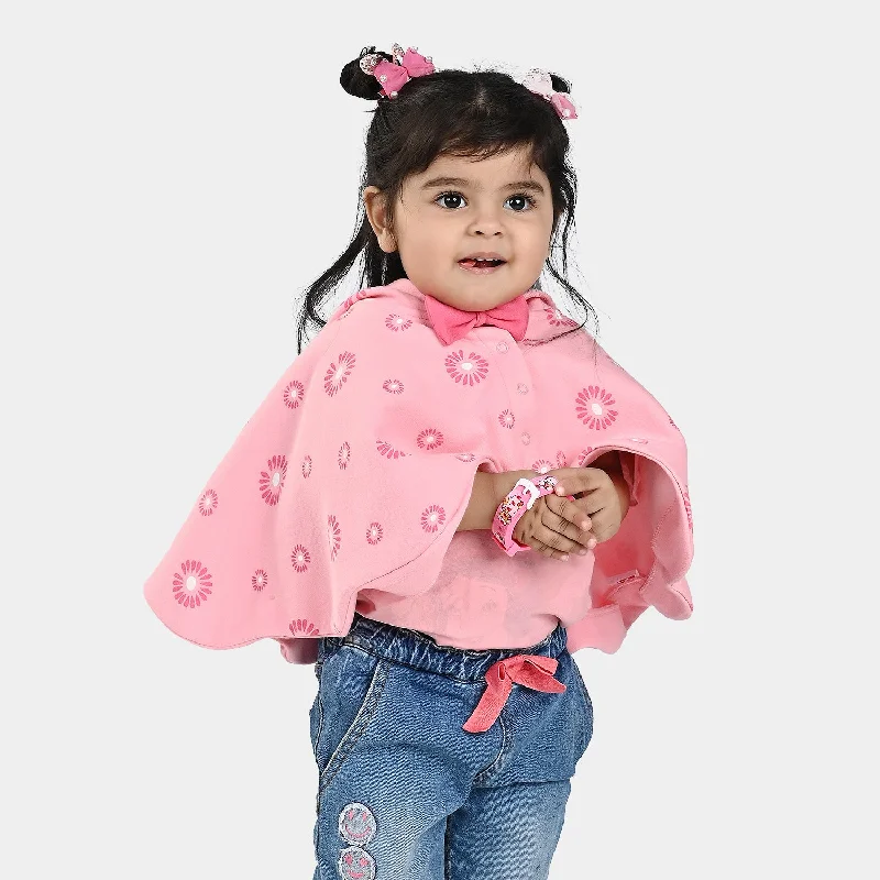 Thermal JacketsInfant Girls Fleece Knitted Jacket Flowers-Candy.Pink