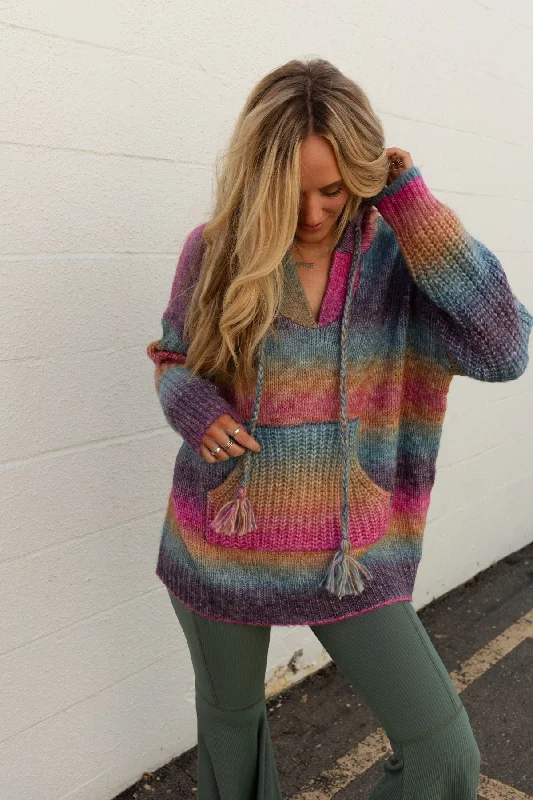 Lounge JacketsSeeds of Joy Rainbow Hoodie Sweater - Multi