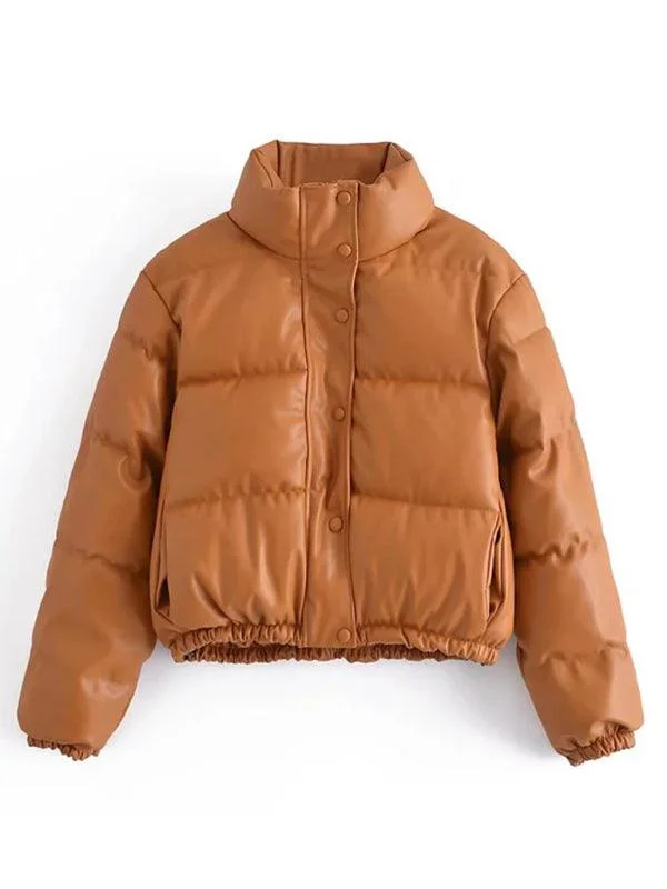 Cropped JacketsTurtle Padded Puffer Jacket Women