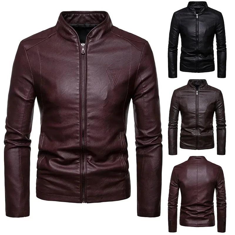 Ski JacketsUrban Edge Slim Fit Leather Jacket