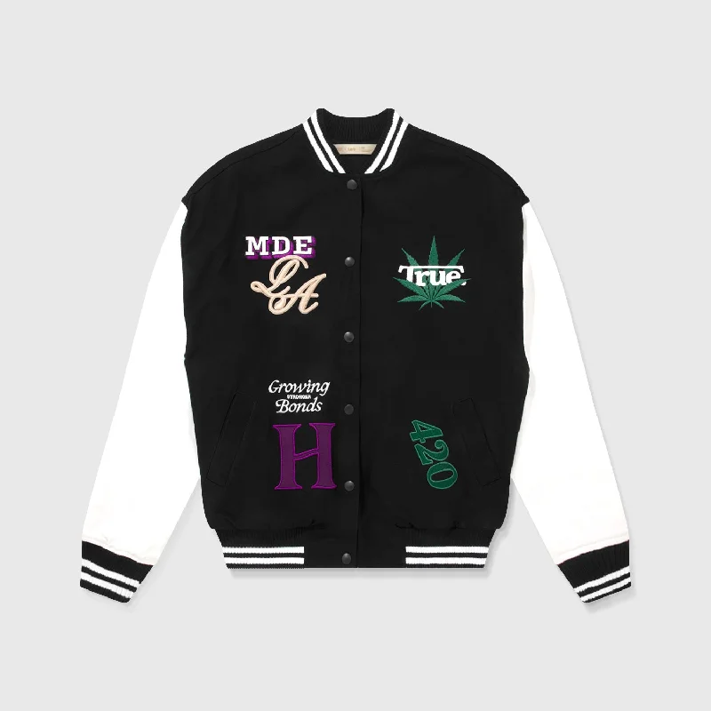 True X Herb Bomber Jacket  - BlackPerformance Knit Tops