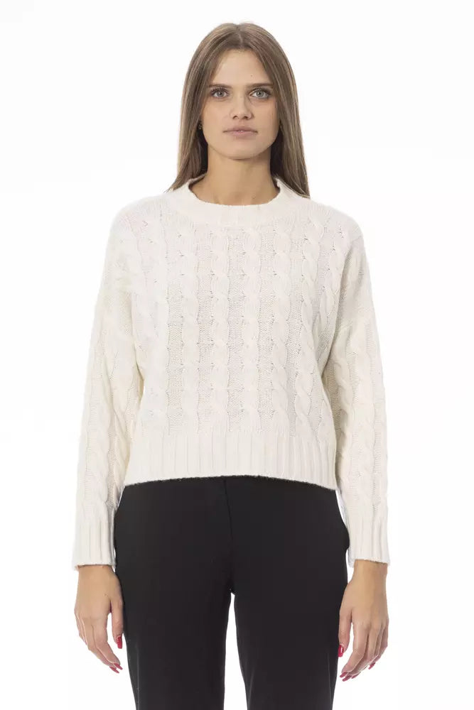 Baldinini Trend Beige Cashmere Women SweaterCollege Knit Tops