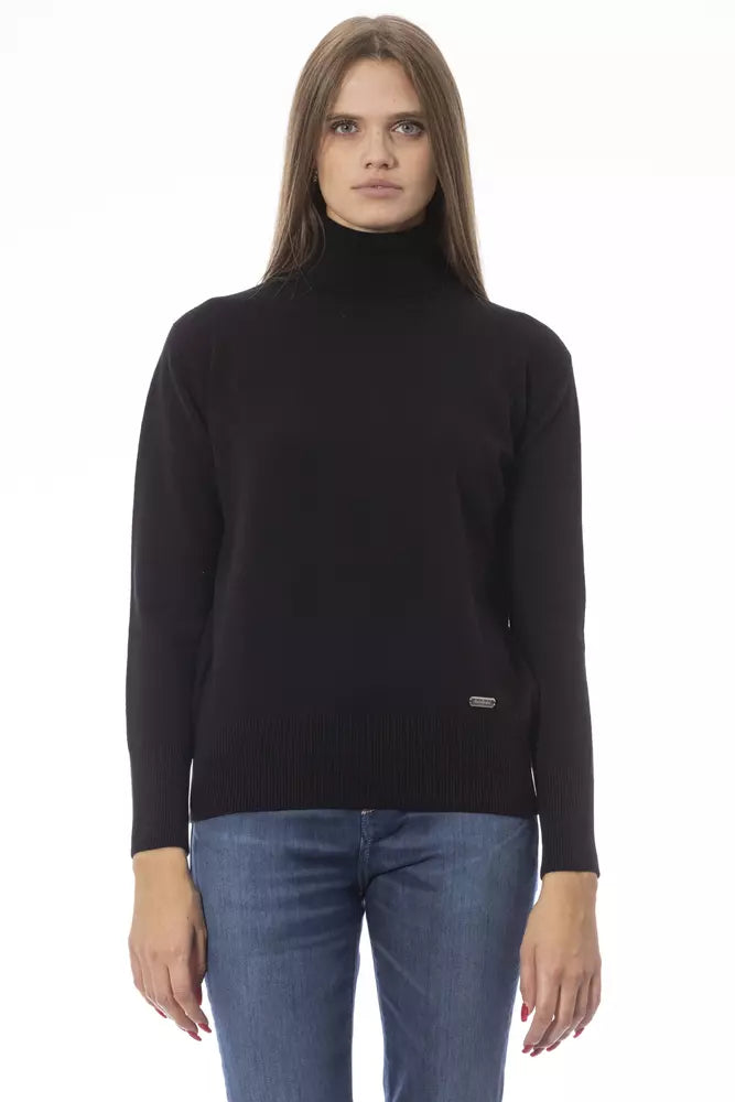 Baldinini Trend Black Wool Women SweaterUrban Knit Tops