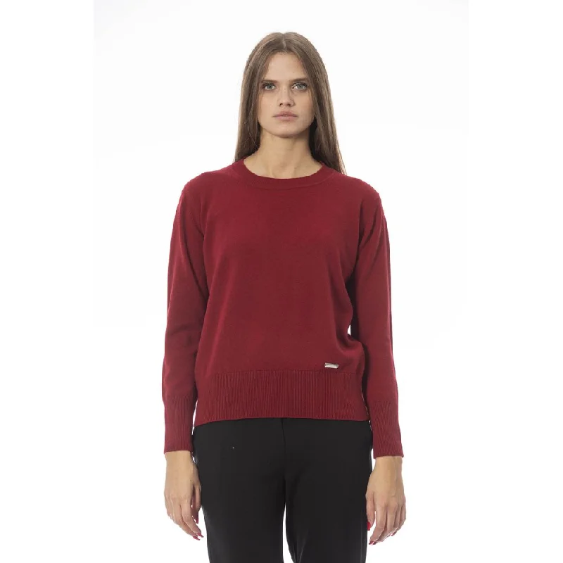 Baldinini Trend Red Wool Women SweaterHemp Knit Tops