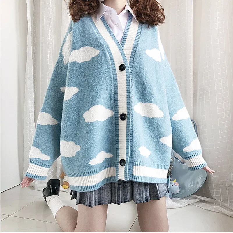 Blue Sky Cloud Sweater Coat AD10466Ribbed Knit Tops