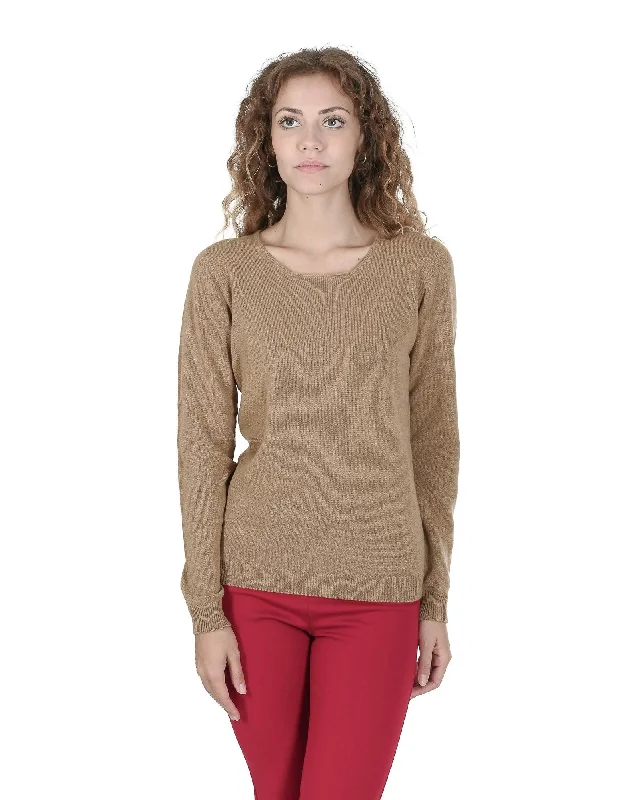 Cashmere Womens Square Neck Sweater - Premium Quality - MEmbroidered Knit Tops