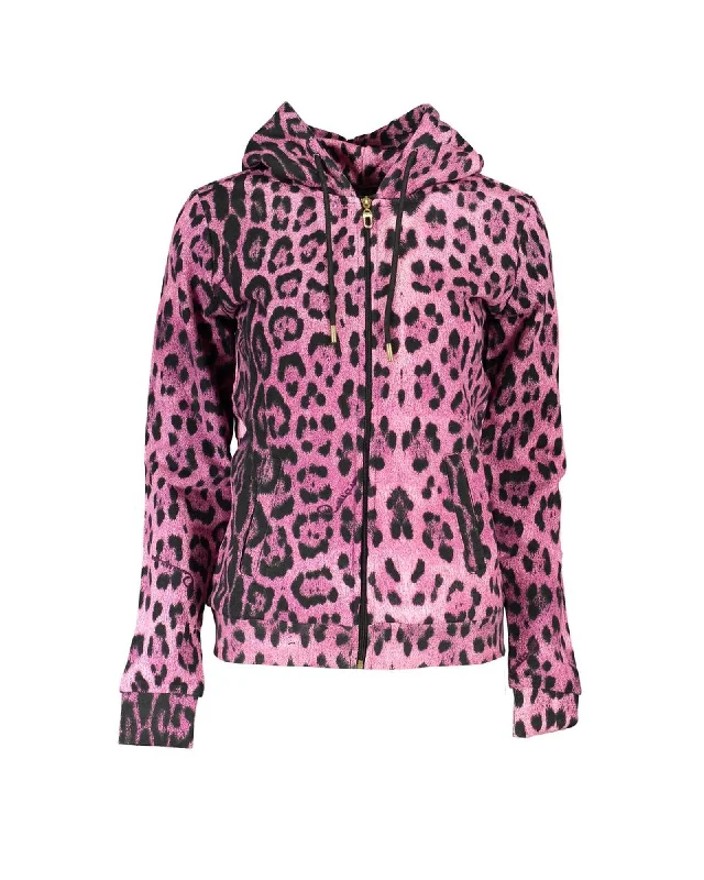 Cavalli Class Women's Pink Cotton Sweater - LUrban Knit Tops