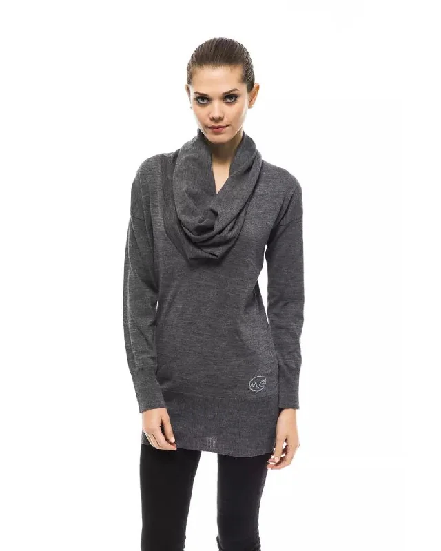 Montana Blu Women's Gray Wool Sweater - 42 ITLounge Knit Tops